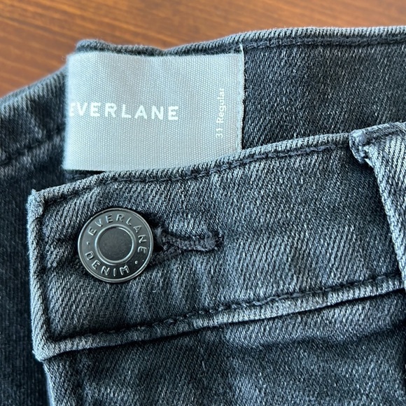 Everlane - high rise, 31, black denim jeans - Picture 3 of 7